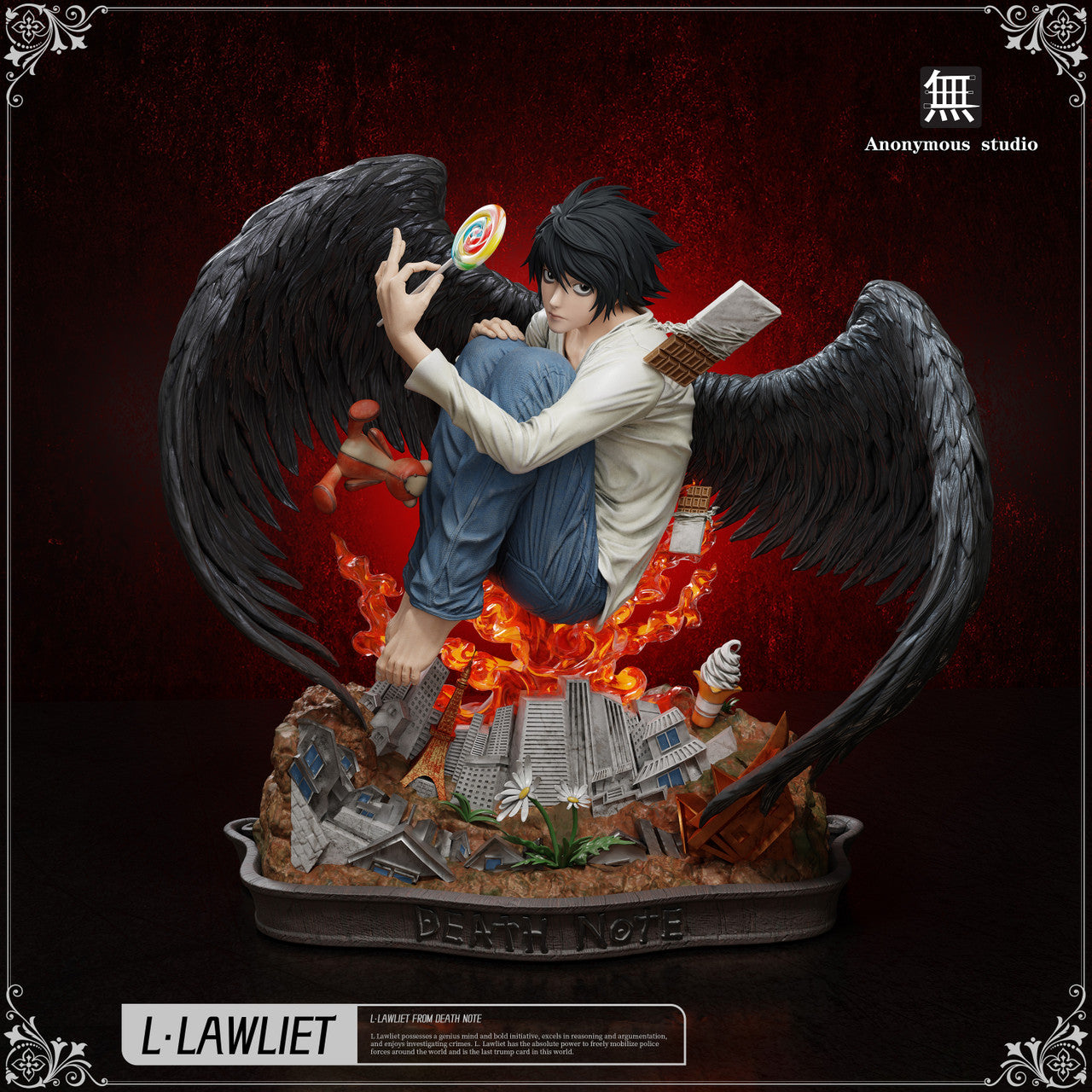 Deathnote - L Lawliet | 1:6 Resin Statue | by Anonymous Studio