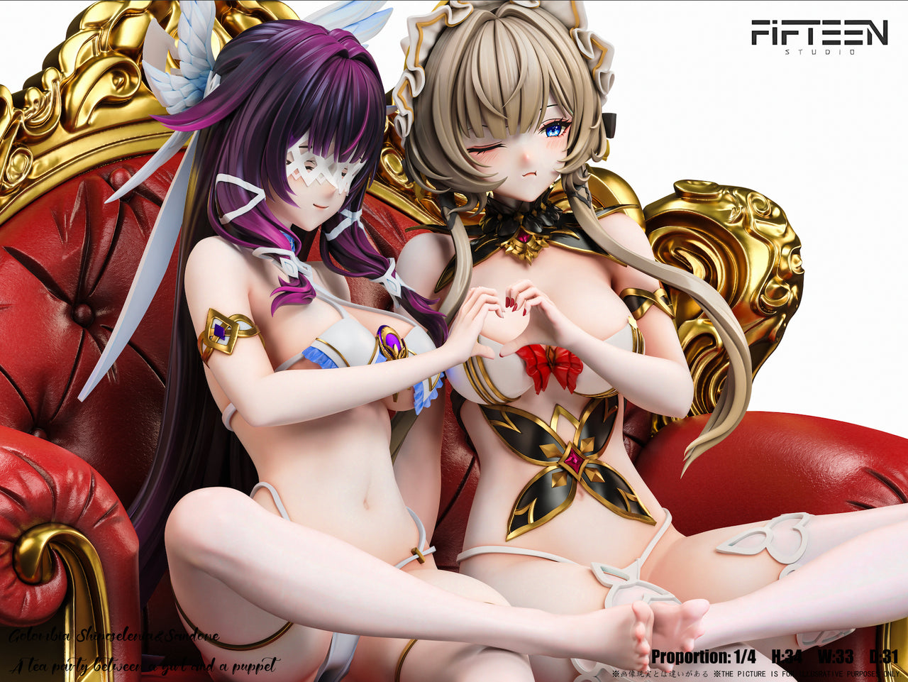 Genshin Impact - Sandrone & Columbina | 1:4 Resin Statue | by Fifteen Studio