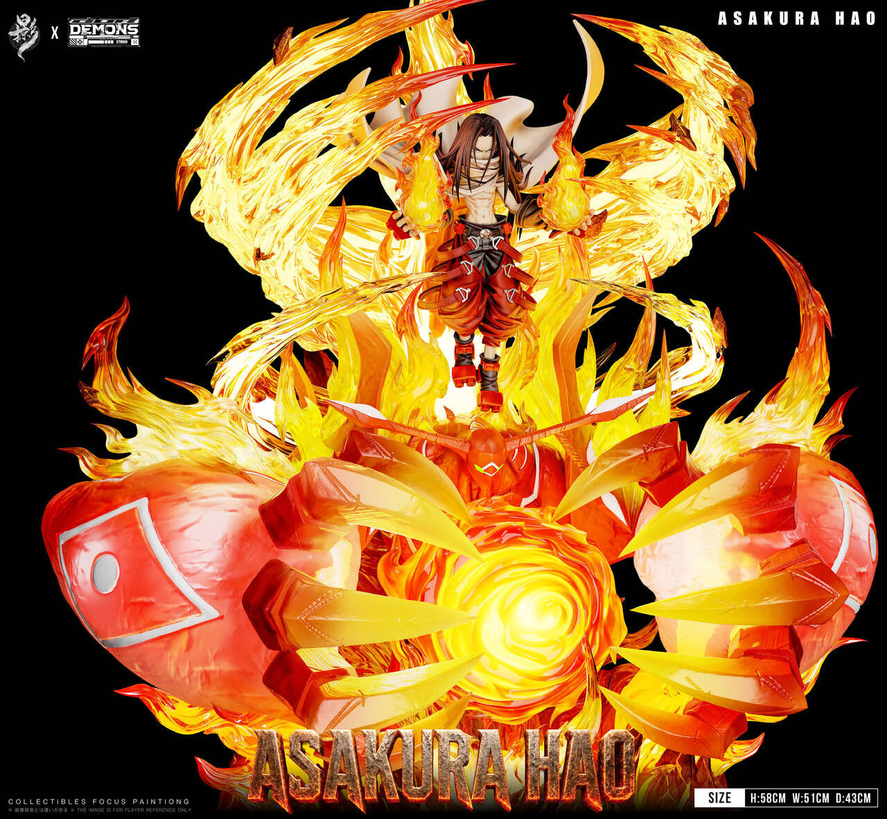 Shaman King - Asakura Hao | Resin Statue | by LueYing × Demons Studio