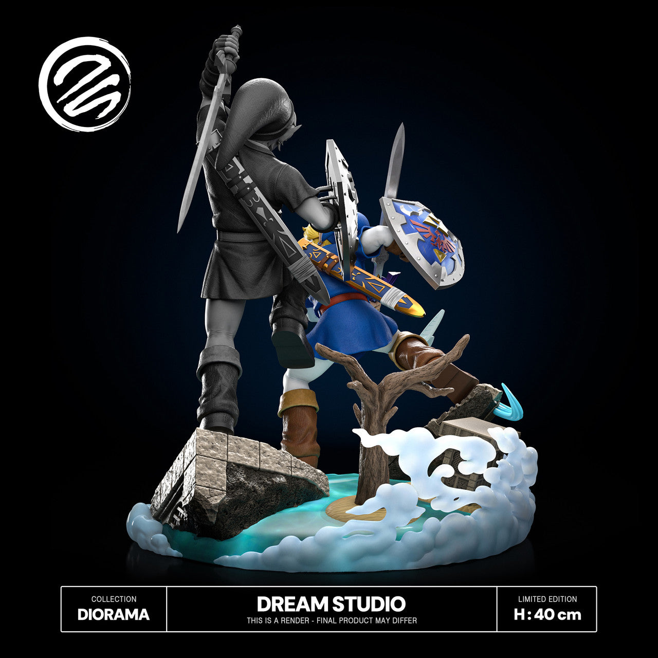 The Legend of Zelda - Link Vs Dark Link | 1:6/1:4 Resin Statue | by Dream Studio