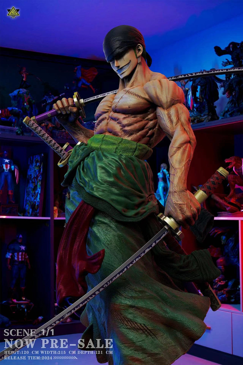 One Piece - Roronoa Zoro | 1:1 Resin Statue | von Super Bomb Studio