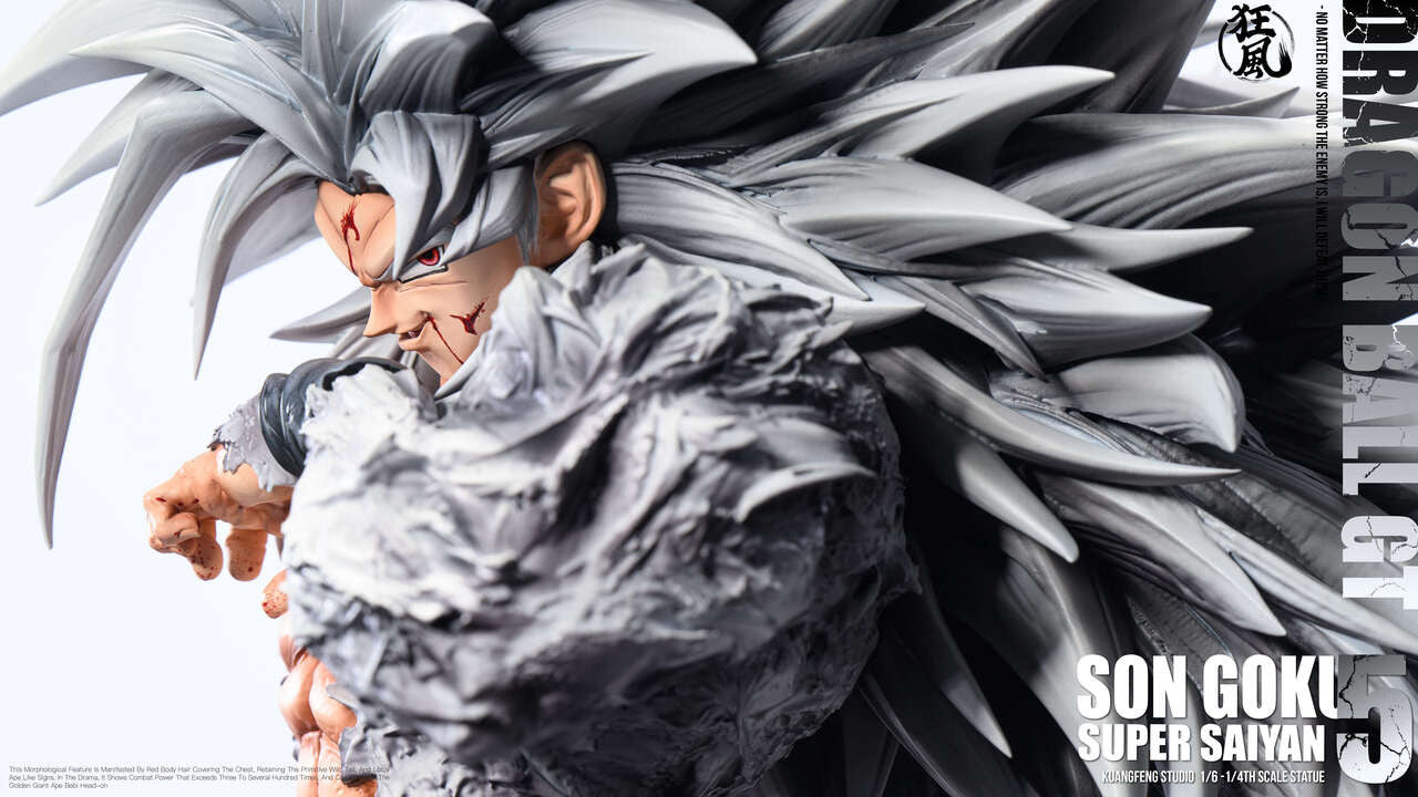 Dragon Ball - SS4 & SS5 Goku | 1:6/1:4 Resin Statue | by Kuang Feng Studio