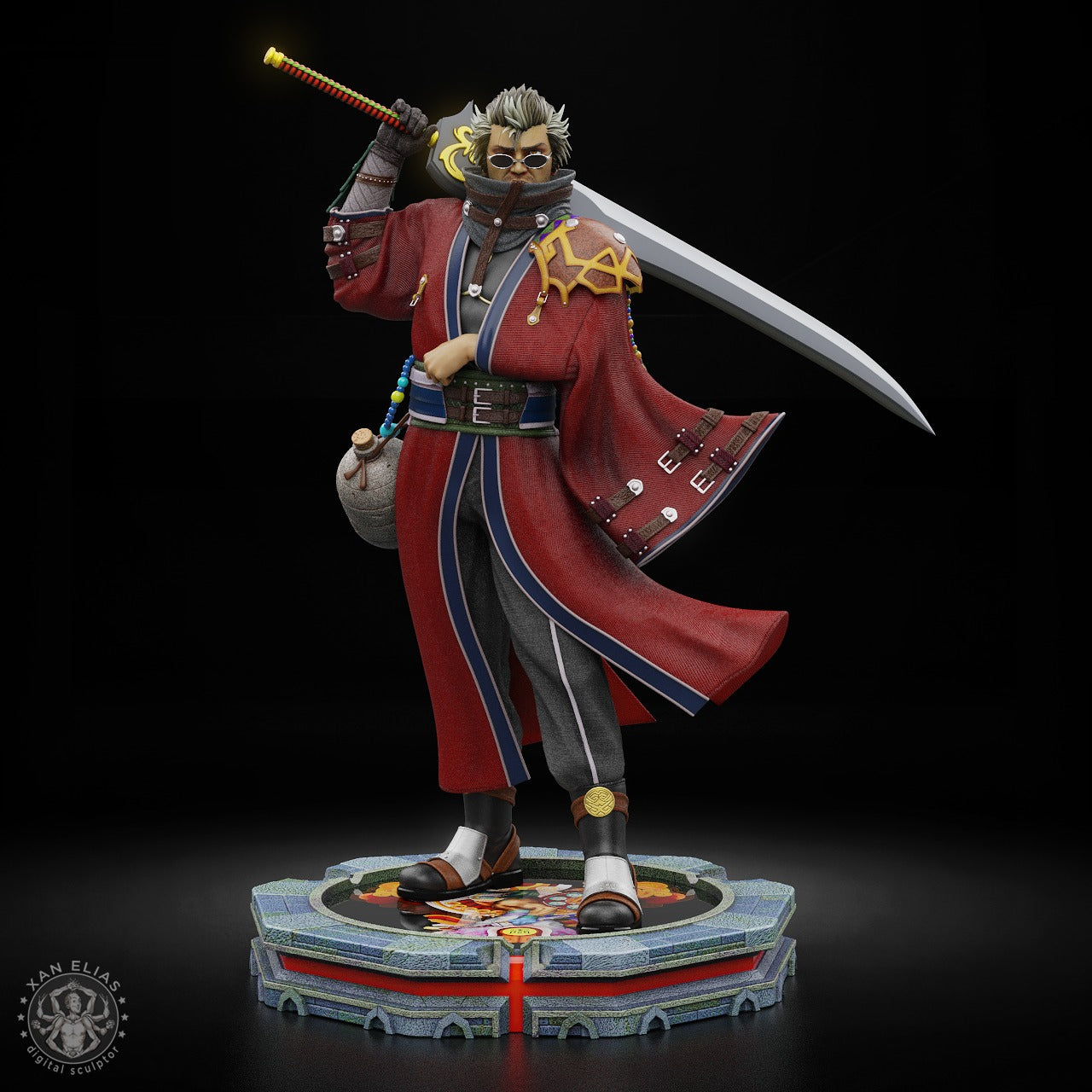 Final Fantasy - Auron | 1:4 Resin Statue | von Solar Studio