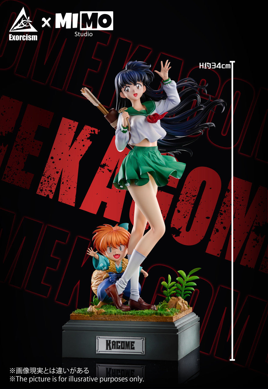 Inuyasha - Higurashi Kagome & Shippo | 1:6 Resin Statue | by Exorcism & Mimo Studio