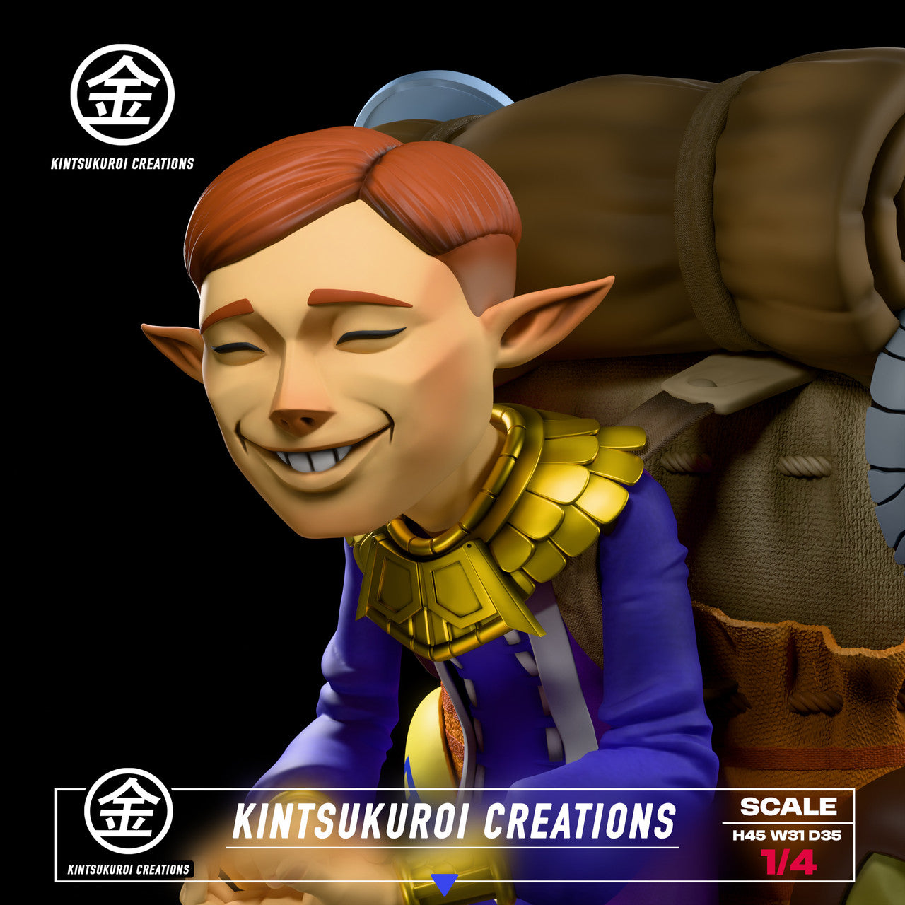 The Legend of Zelda - Happy & Angry Mask Salesman | 1:4 Resin Statue | by Kintsukuroi Creations Studio