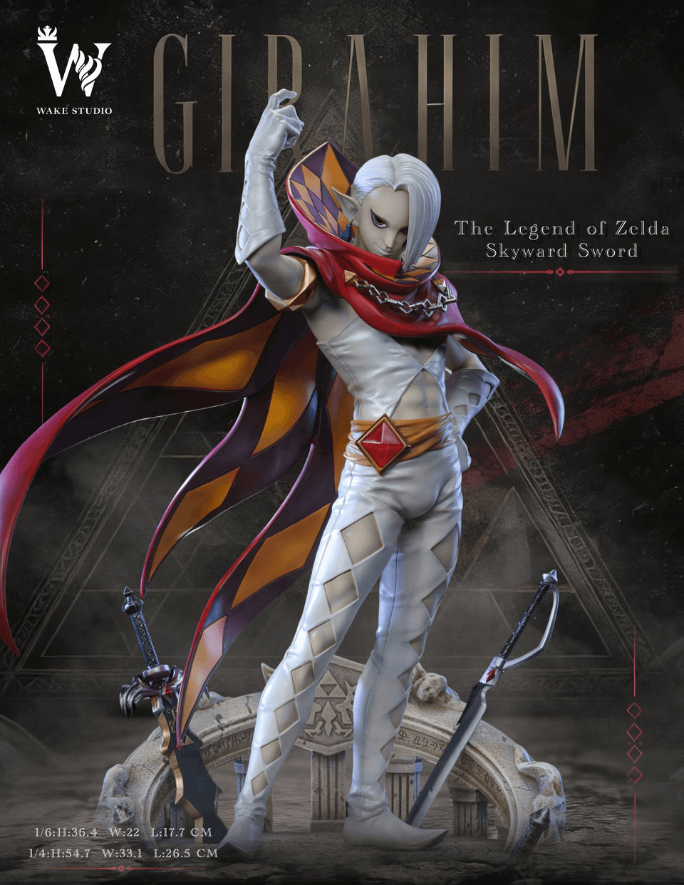 Legend of Zelda - Ghirahim | 1:6/1:4 Resin Statue | by Wake Studio