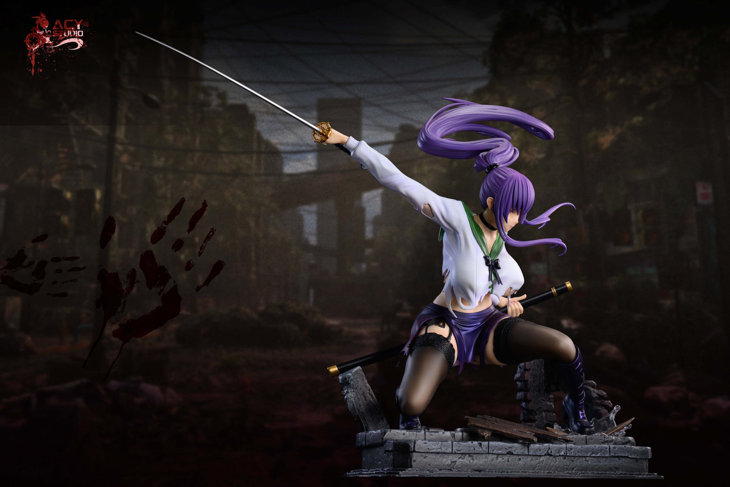 Highschool of the Dead - Busujima Saeko | 1:4 Resin Statue | von Acy Studio