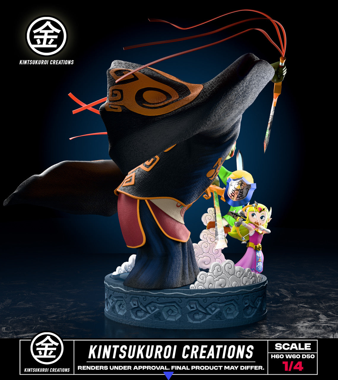 The Legend of Zelda - Wind Waker Final Battle Diorama | 1:6/1:4 Resin Statue | by Kistsukuroi Creations