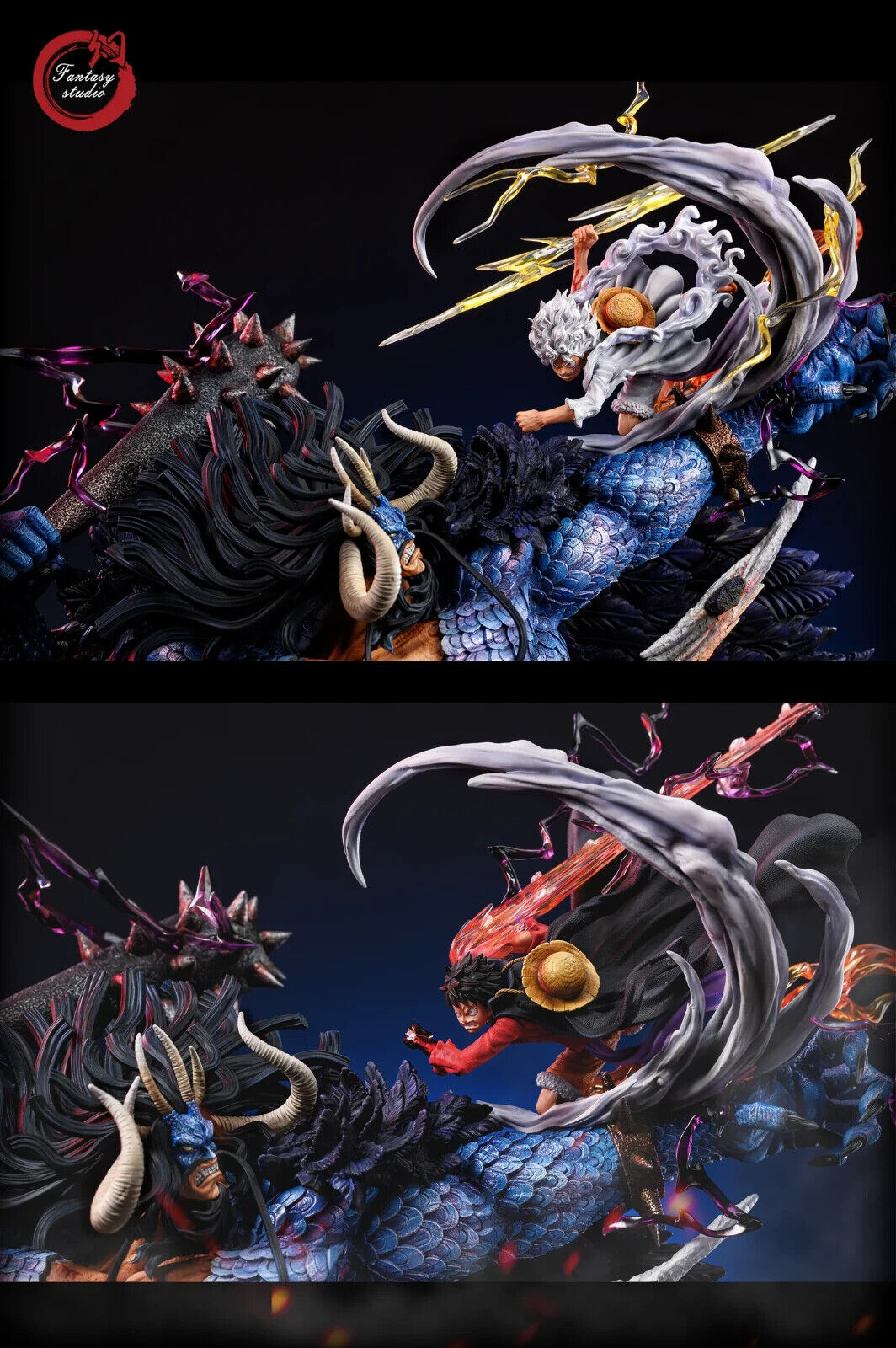 One Piece - Monkey D. Luffy vs. Kaido | 1:6 Resin Statue | von Fantasy Studio