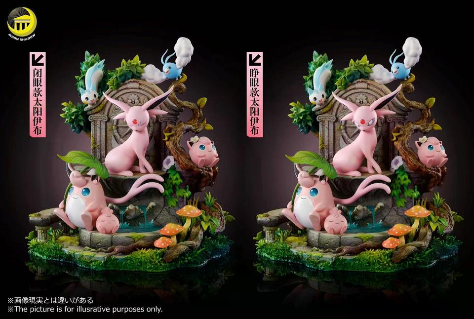 Pokemon - Espeon Family | Resin Statue | by Moon Shadow Studio