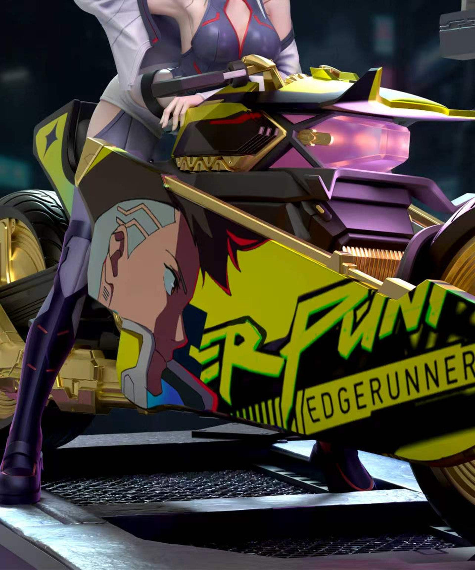 Cyberpunk: Edgerunners - Motorcycle Lucy | 1:6 Resin Statue | by QBYGZ Studio
