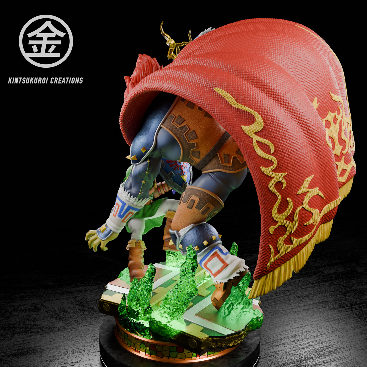 Legend of Zelda - Link vs. Ganondorf | 1:4 Resin Statue | von Kintsukuroi Creations Studio