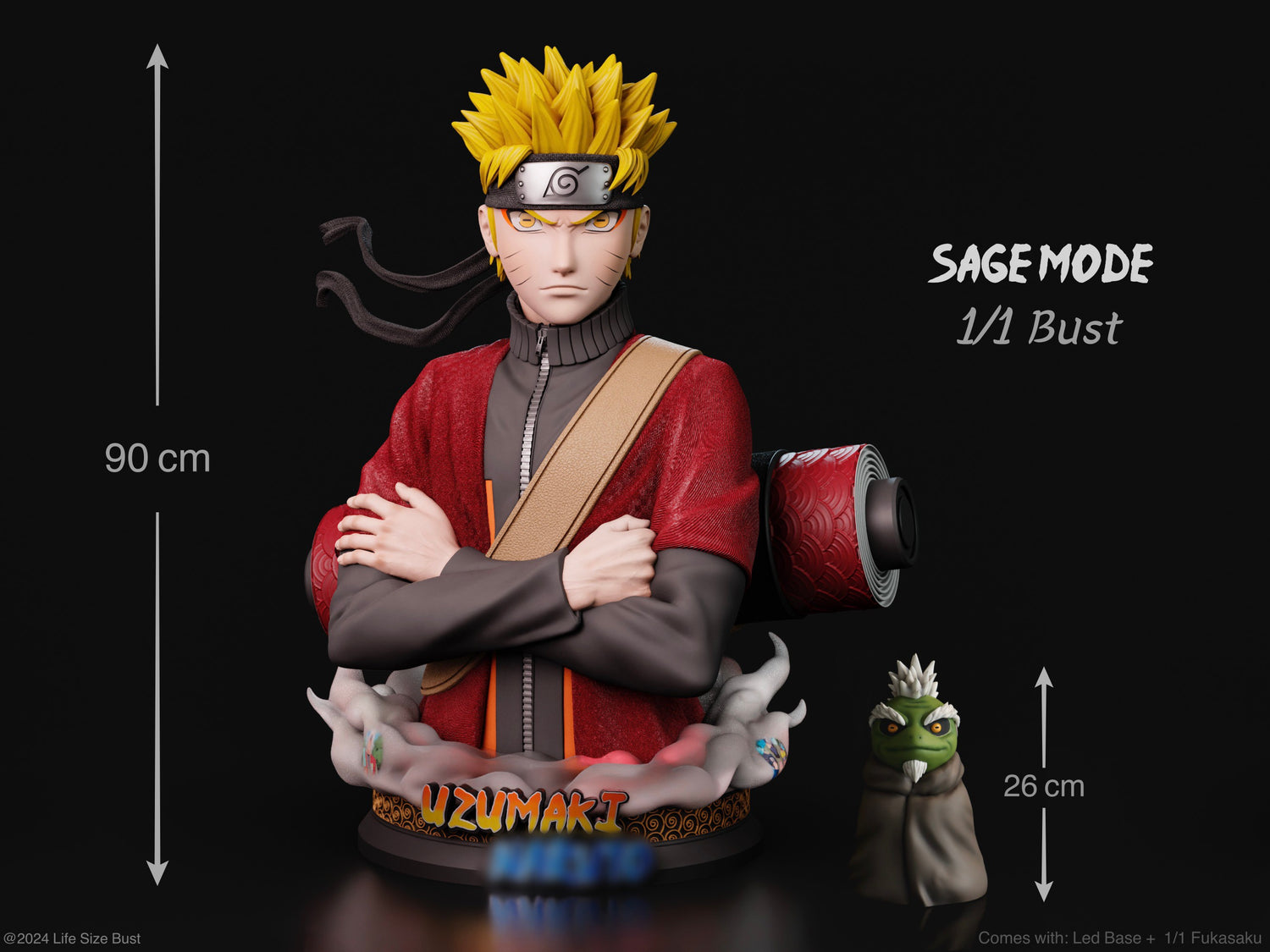 Naruto - Naruto Uzumaki | 1:1 Lifesize Bust | von Real Creation Studio