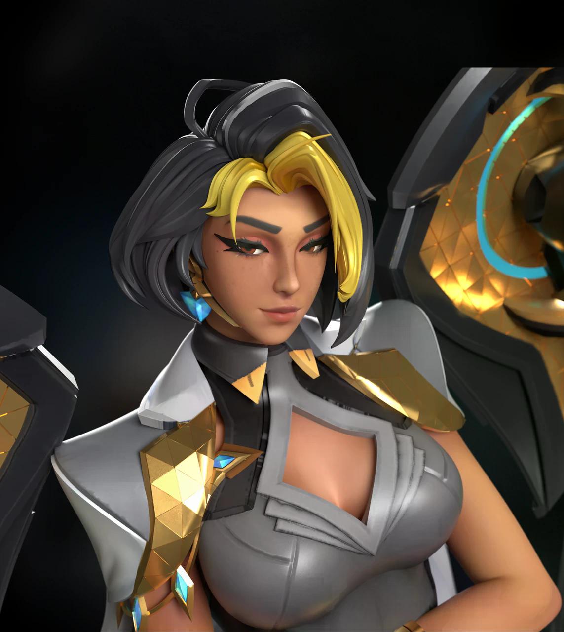 Overwatch - Domina | 1:4 Resin Statue | by 1680 Studio