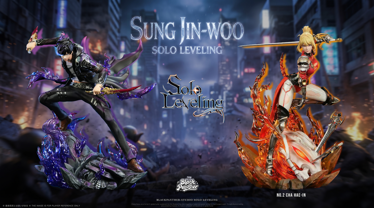 Solo Leveling - Sung Jin-Woo & Cha Hae-In | 1:6 Resin Statue | by Black Panther Studio