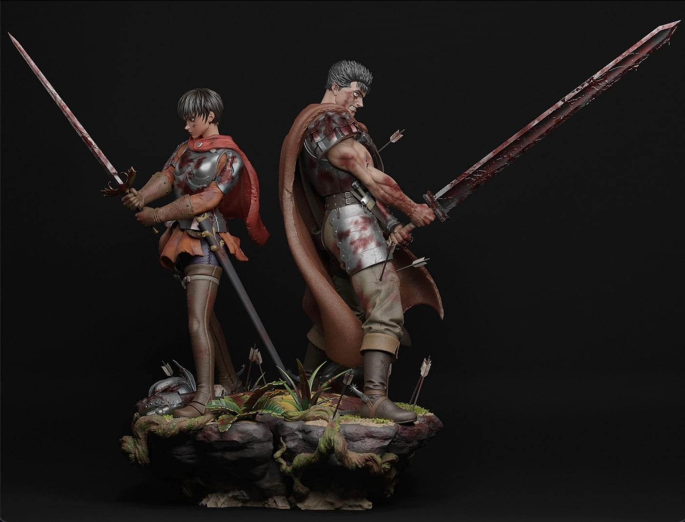 Berserk – Guts & Casca | 1:4 Resin Statue | von Player 1 Studio