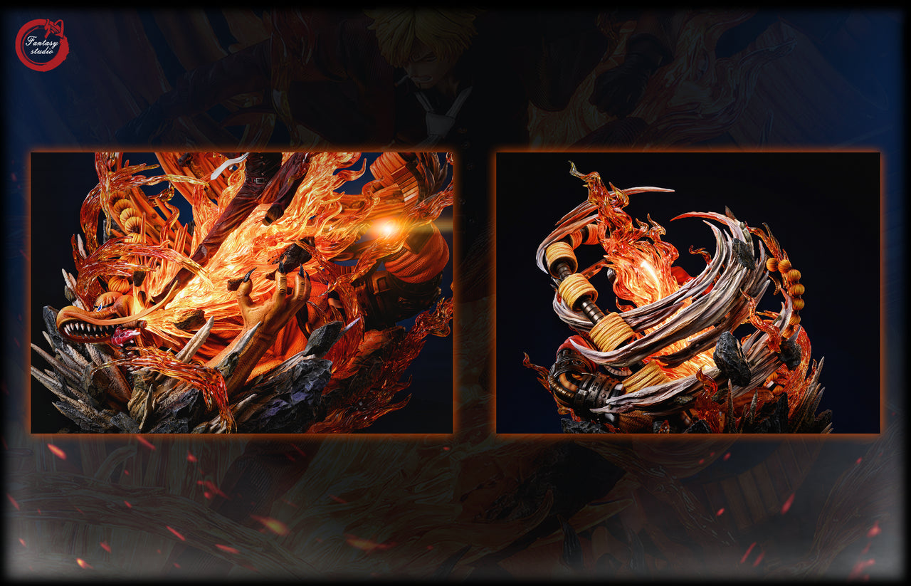 One Piece - Vinsmoke Sanji vs. Queen | 1:4 Scale Resin Statue | von Fantasy Studio