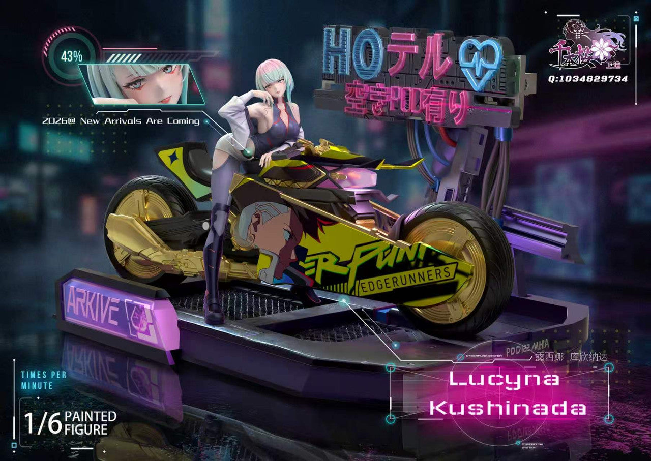 Cyberpunk: Edgerunners - Motorcycle Lucy | 1:6 Resin Statue | by QBYGZ Studio