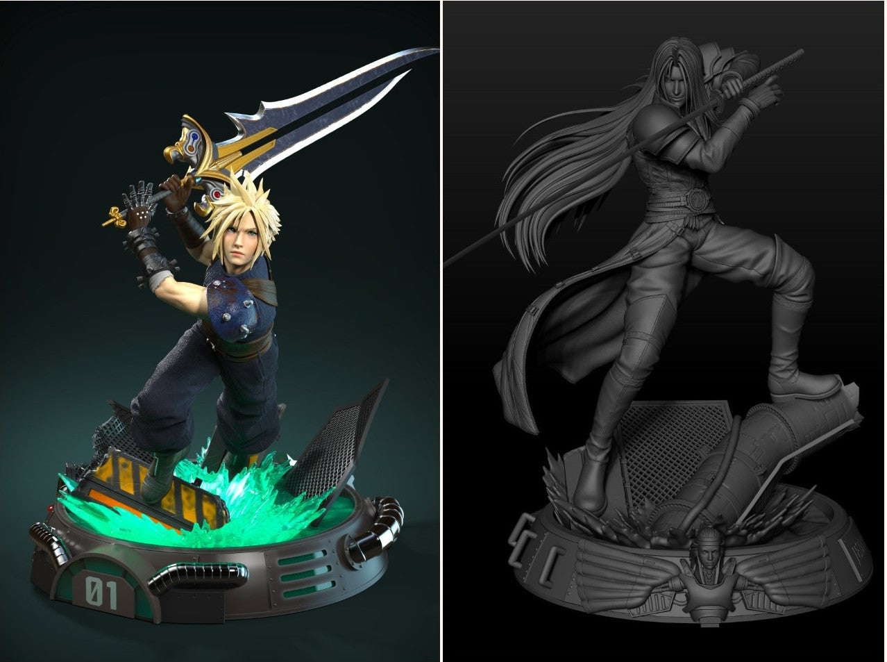 Final Fantasy - Cloud & Sephiroth | 1:4 Resin Statue | von Solar Studio