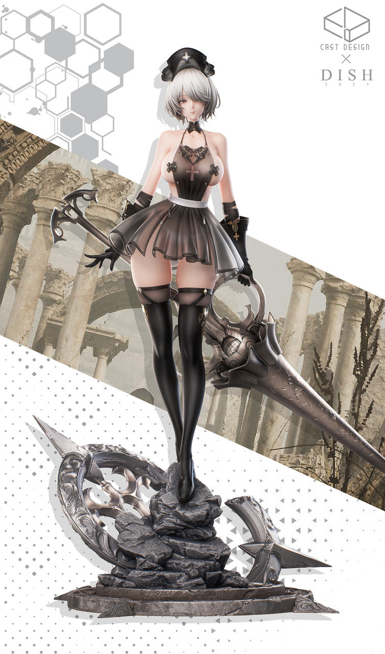 NieR:Automata - NieR 2B YoRHa NO. 2 Instructor Codename A | 1:4 Resin Statue | by Cast Design X Dish Studio