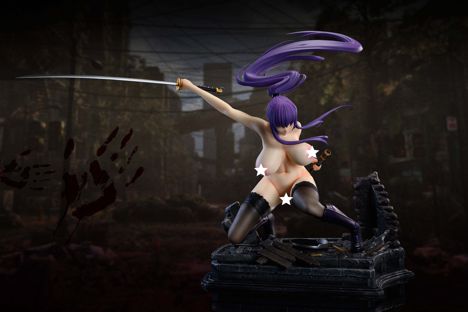 Highschool of the Dead - Busujima Saeko | 1:4 Resin Statue | von Acy Studio