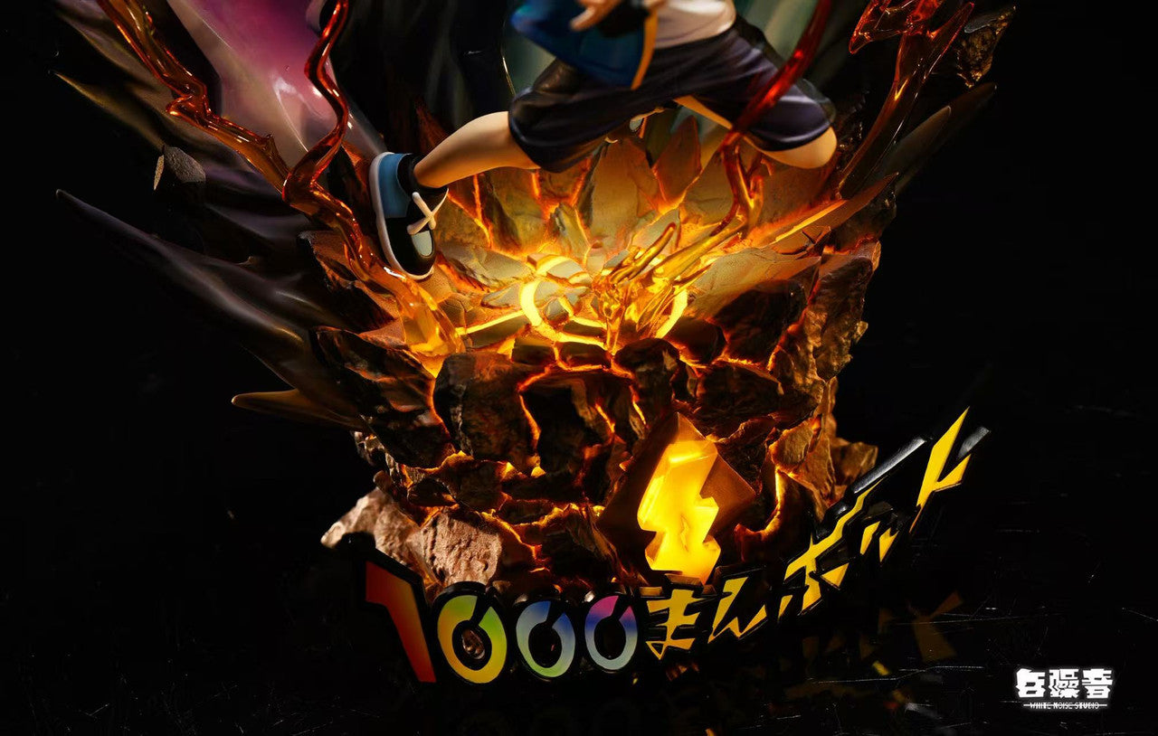 Pokemon - Ash Ketchum & Pikachu Thunderbolt | 1:8 Resin Statue | by White Noise Studio