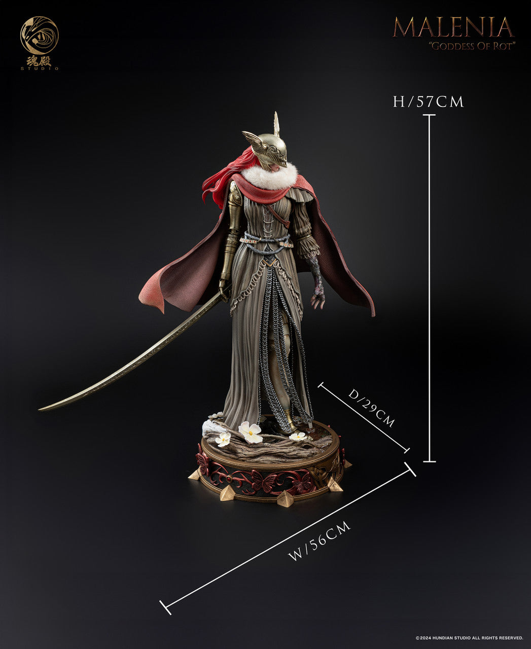 Elden Ring - Malenia | 1:4 Resin Statue | by HunDian Studio