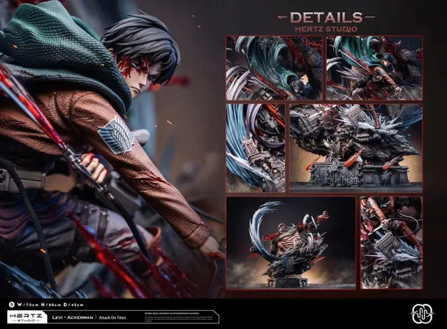 Attack on Titan - Levi vs. Beast Titan | 1:6 Resin Statue | von Hertz Studio