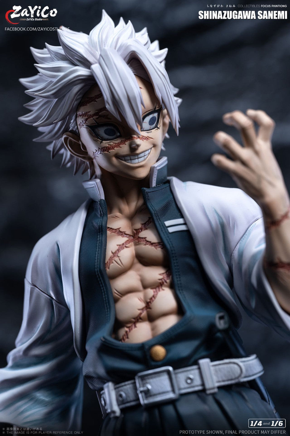 Demon Slayer: Kimetsu no Yaiba - Shinazugawa Sanemi | 1:6/1:4 Resin Statue | by Zayico Studio