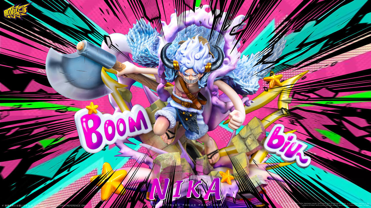 One Piece - Pop Nika Luffy | Resin Statue | by JiKe Studio