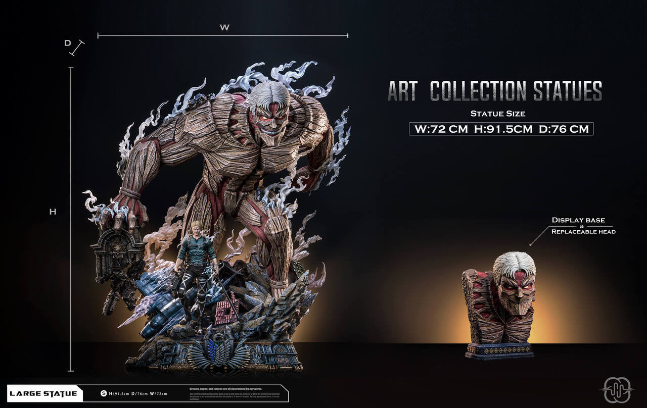 Attack on Titan - The Armored Titan & Reiner | 1:4 Resin Statue | by Hertz Studio