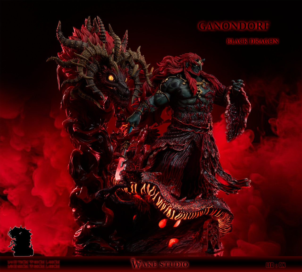 Legend of Zelda - Ganondorf | 1:6/1:4 Resin Statue | by Wake Studio