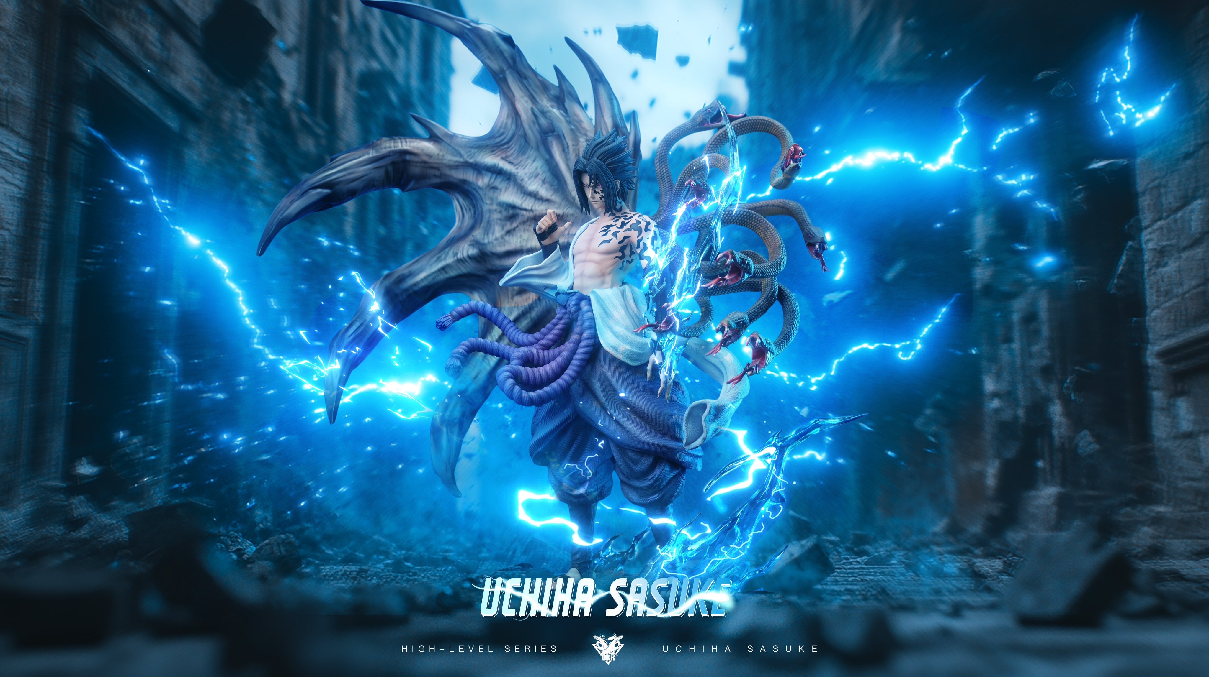 まさ　Okr-Studio　サスケ OKR Studio Naruto Sasuke Resin Statue | Fanpolis
