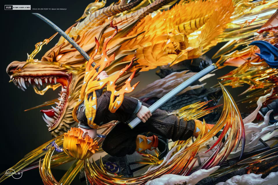 Demon Slayer - Flaming Thunder God Zenitsu Agatsuma | 1:5 Resin Statue | by Hamlet Studio