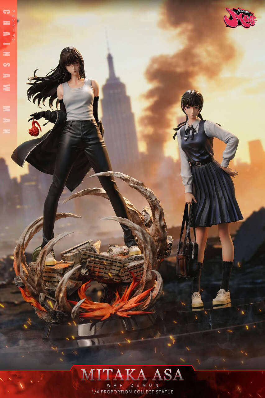 Chainsaw Man - Mitaka Asa & Yoru | 1:4 Resin Statue | by Modomodo Studio