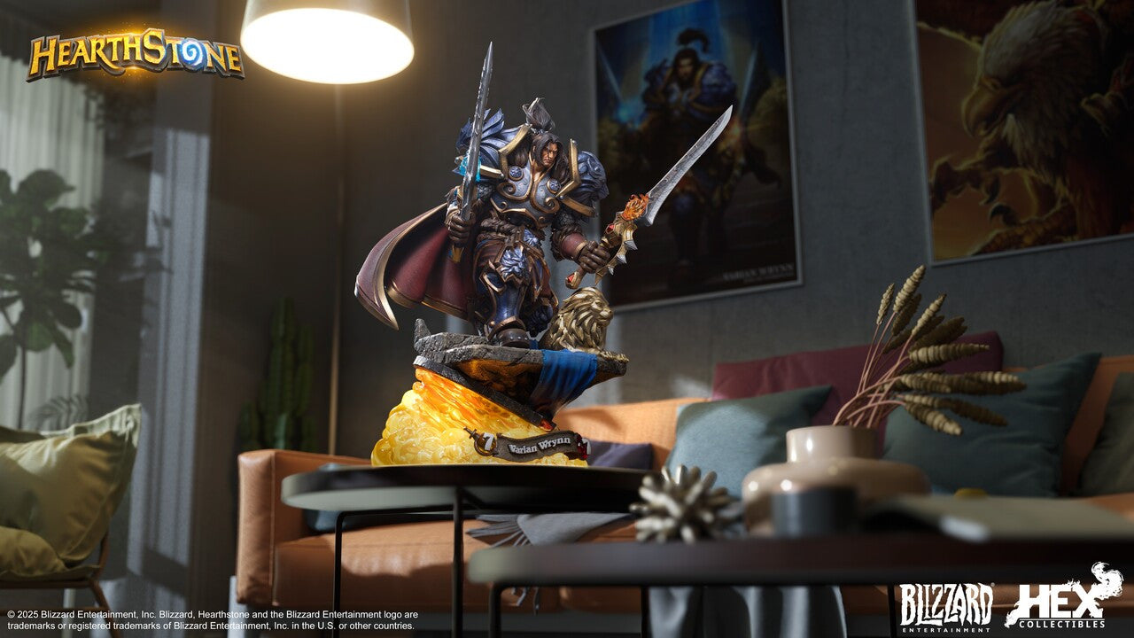 Warcraft-Universums - Varian Wrynn | 1:10/1:6 Resin Statue | by HEX Collectibles × Blizzard Hearthstone®