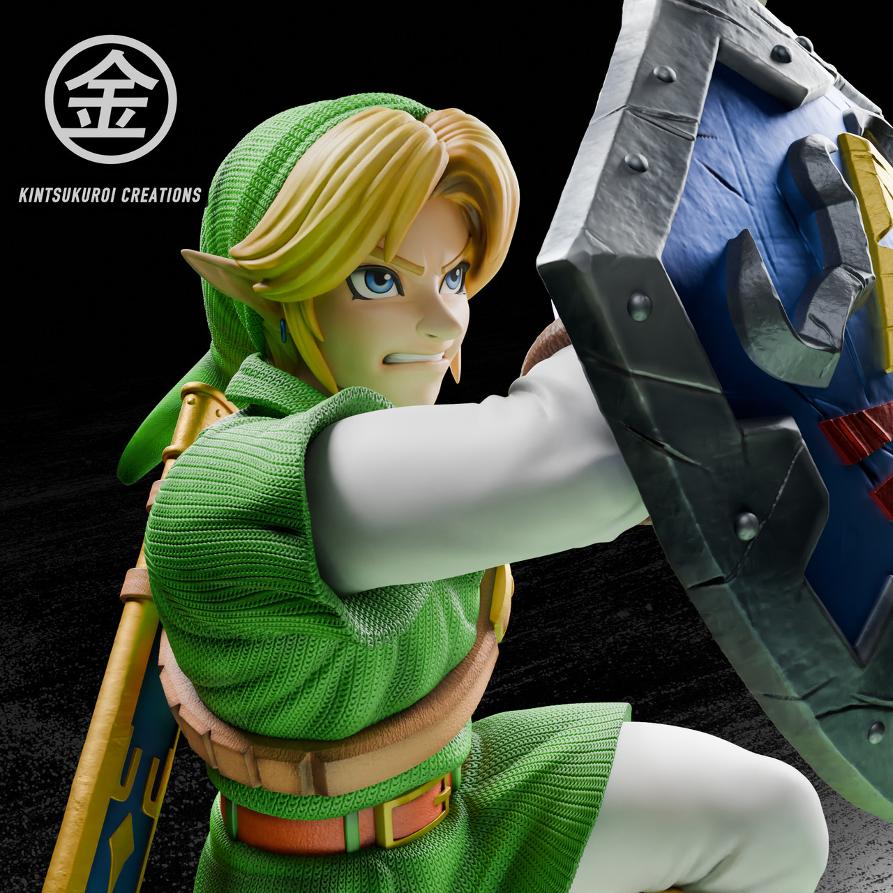 Legend of Zelda - Link vs. Ganondorf | 1:4 Resin Statue | von Kintsukuroi Creations Studio