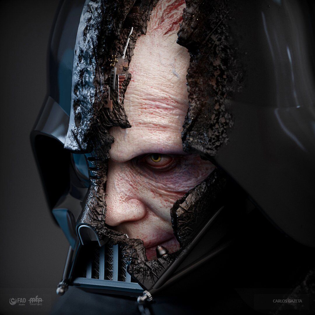 Star Wars - Battle Damaged Darth Vader | 1:1 Resin Bust | von MFA Collectibles