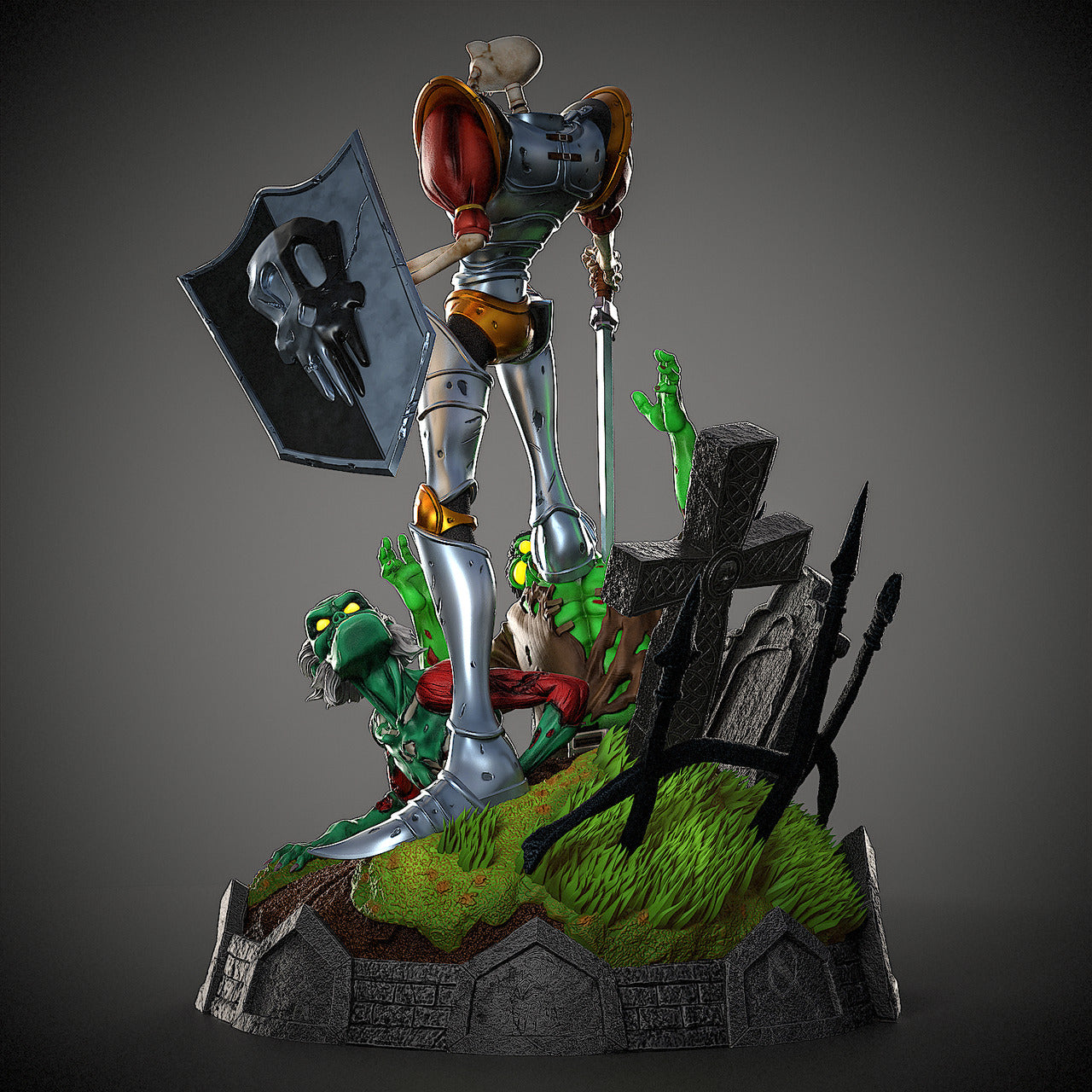 MediEvil - Medievil Diorama | 1:6 Resin Statue | by Black Swan Studio