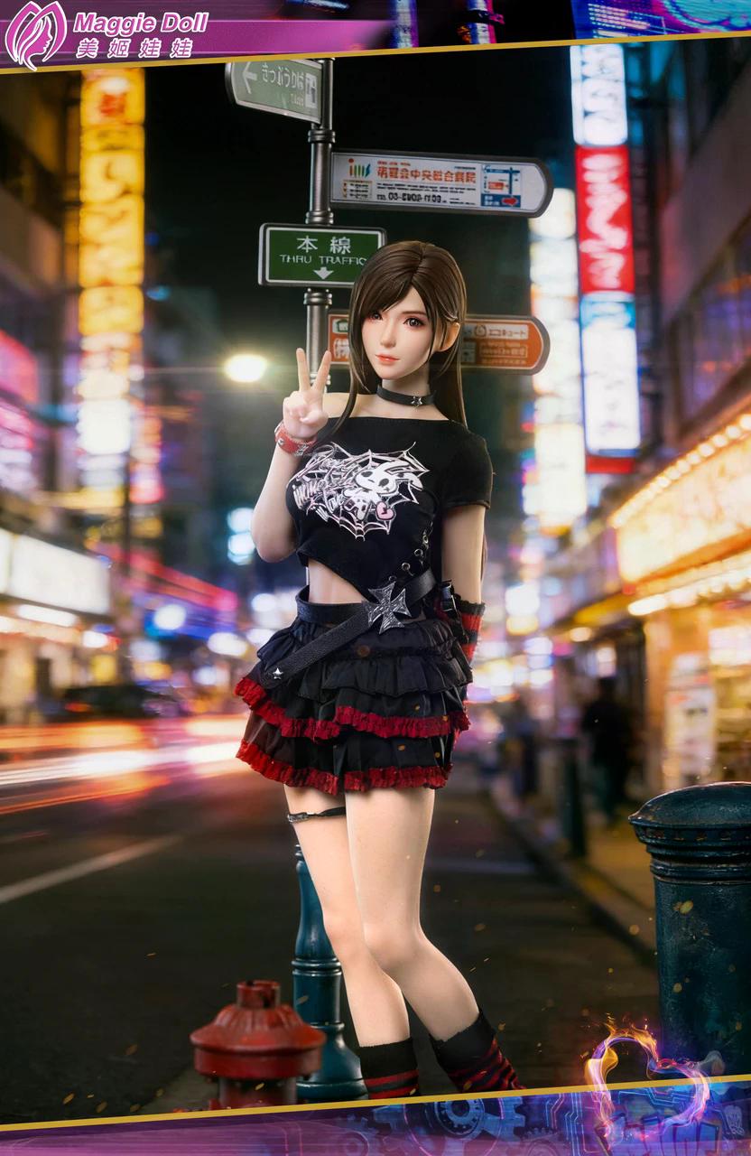 Final Fantasy - Punk Girl Tifa | 1:6 Resin Statue | by Maggie Doll Studio