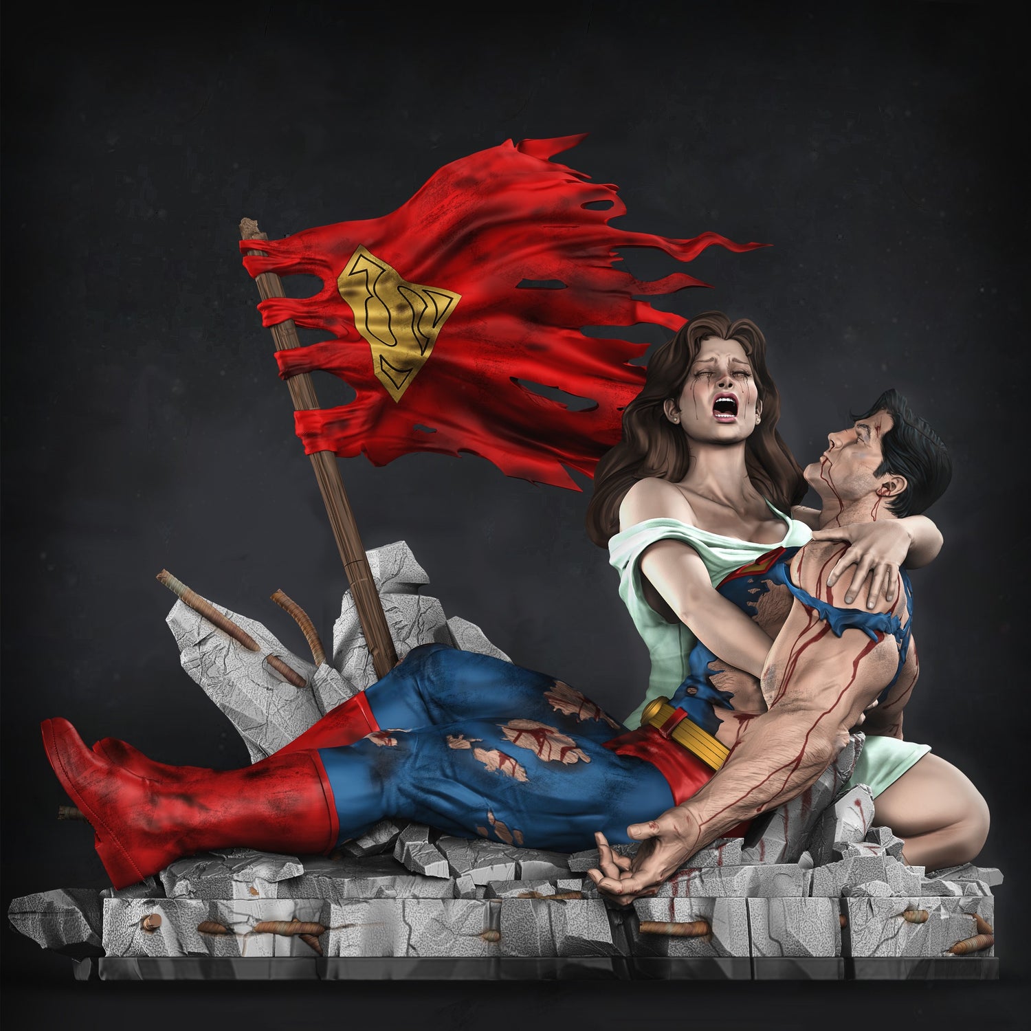 DC Comics - Death Of Superman | 1:4 Resin Statue | von MFA Collectibles