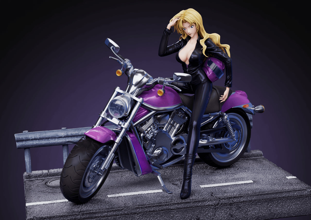 Detective Conan - Vermouth Motorcycle | 1:6 Resin Statue | by Strange Thief Studio