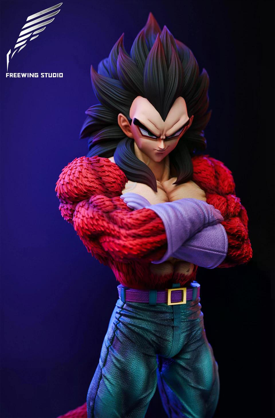 Dragon Ball - SS4 Vegeta | 1:2 Resin Statue | by Freewing Studio