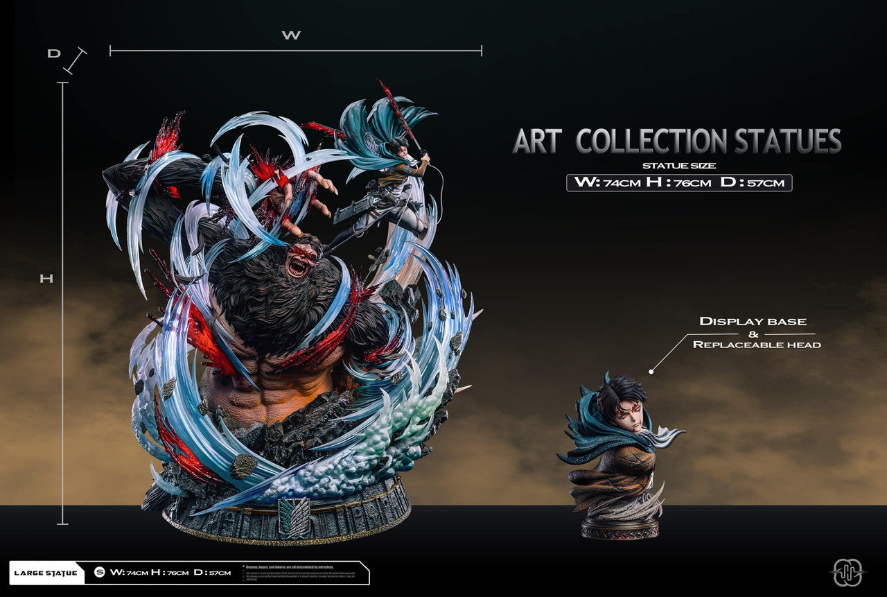 Attack on Titan - Levi vs Zeke 2.0 | Resin Statue | by Hertz