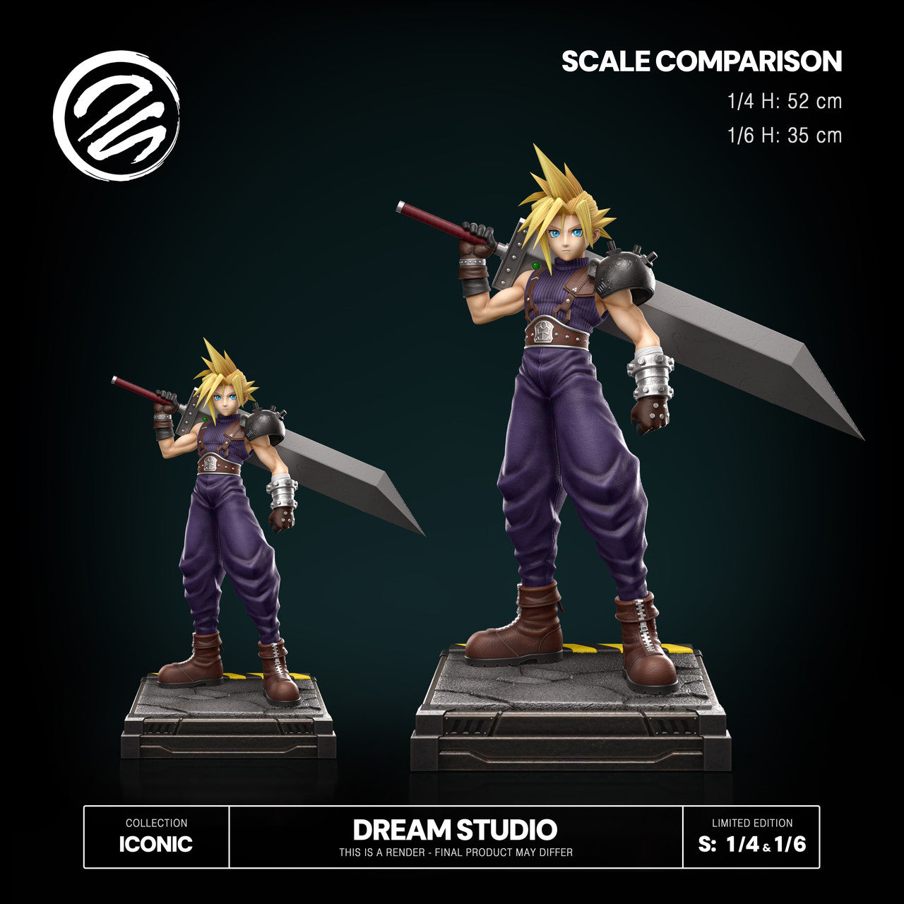 Final Fantasy - Cloud | 1:4/1:6 Resin Statue | by Dream Studio