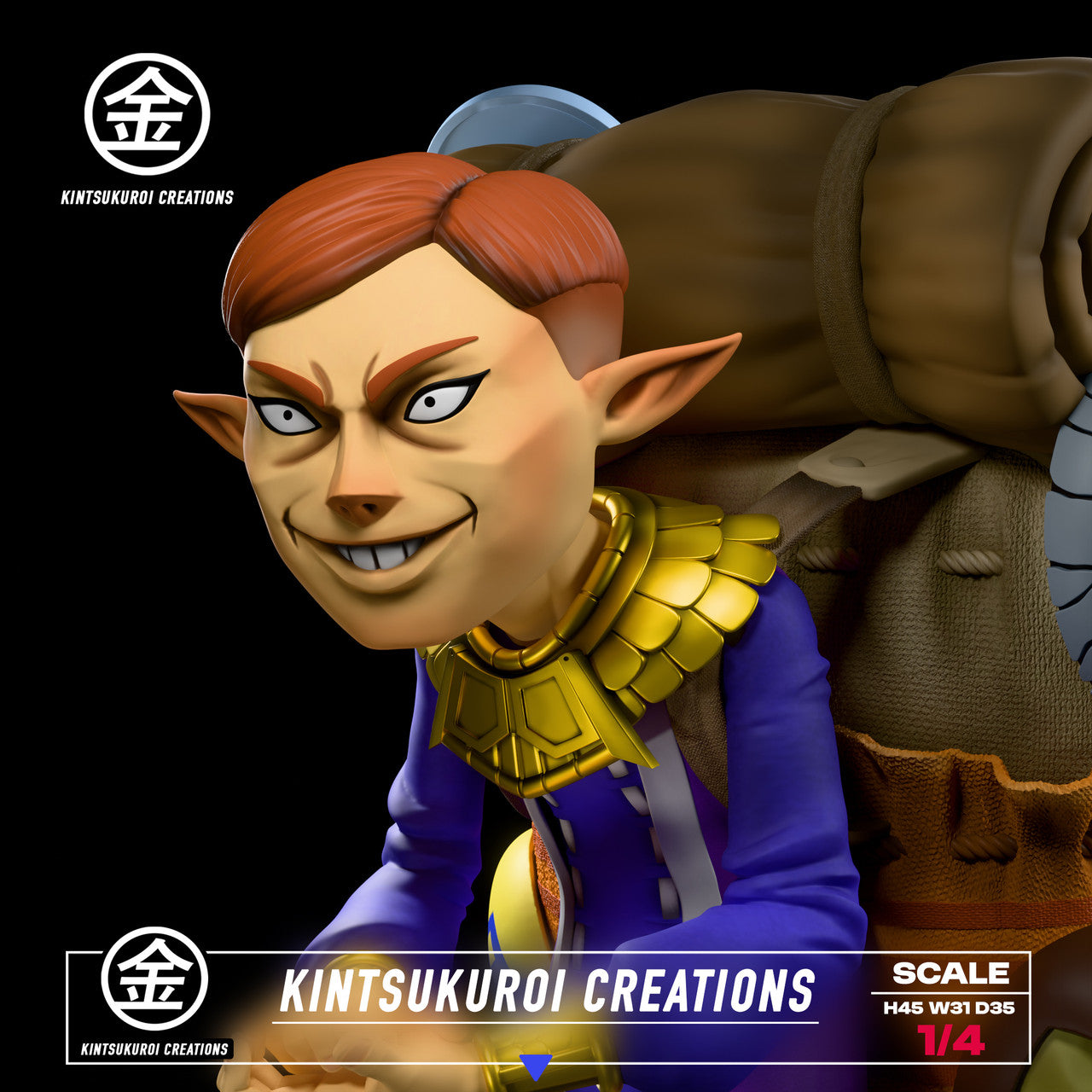 The Legend of Zelda - Happy & Angry Mask Salesman | 1:4 Resin Statue | by Kintsukuroi Creations Studio