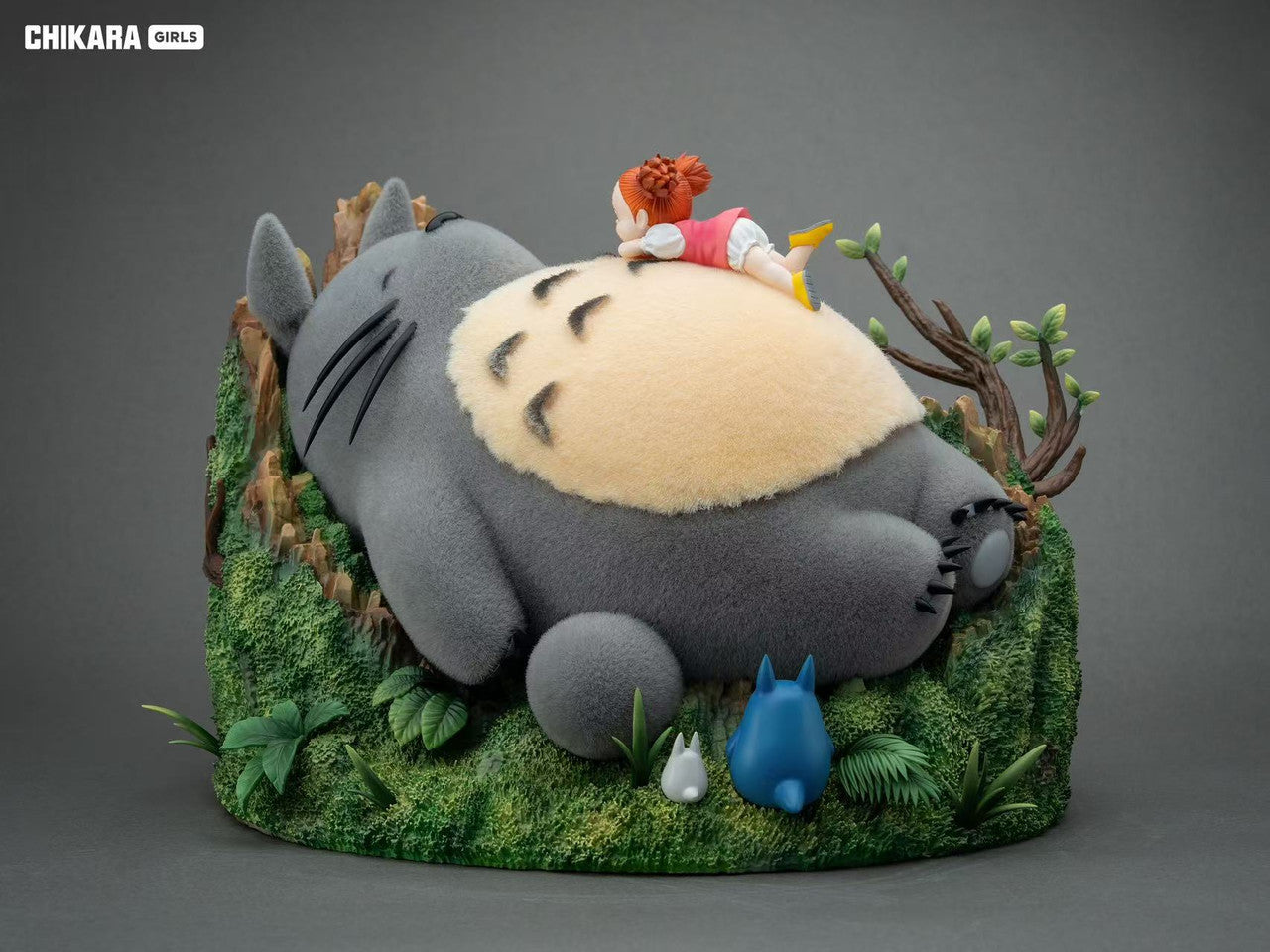 My Neighbor Totoro - Sleeping Totoro & Mei | 1:4 Resin Statue | by Chikara Studio