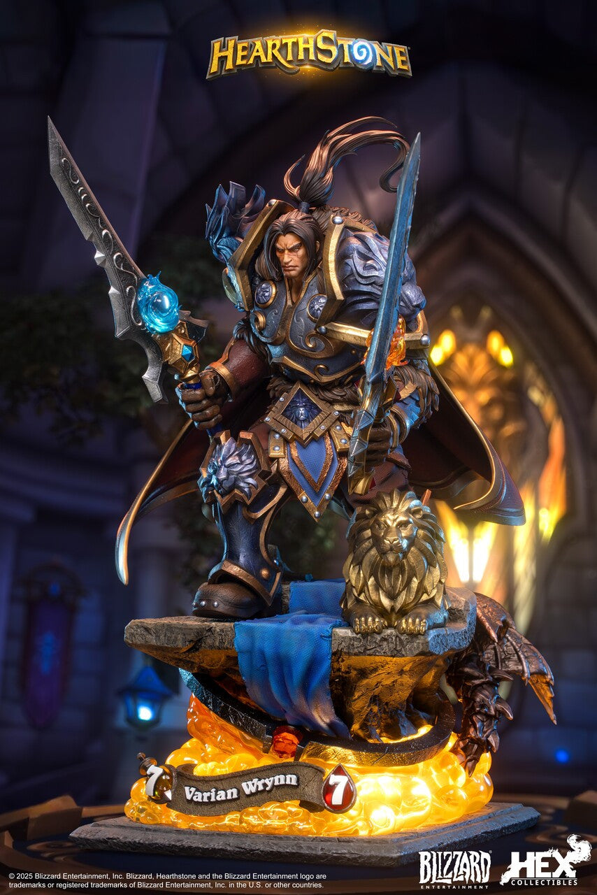 Warcraft-Universums - Varian Wrynn | 1:10/1:6 Resin Statue | by HEX Collectibles × Blizzard Hearthstone®