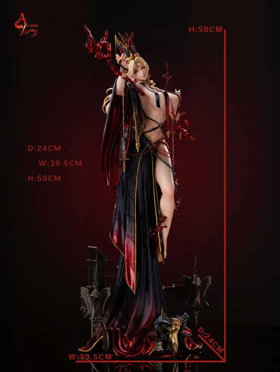 Dark Vatican Pope | 1:4 Resin Statue | by ACY Studio