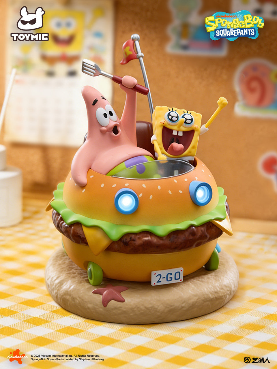 SpongeBob SquarePants - Krabby patty Magnetic car | Resin Statue | by | Toymie Studio